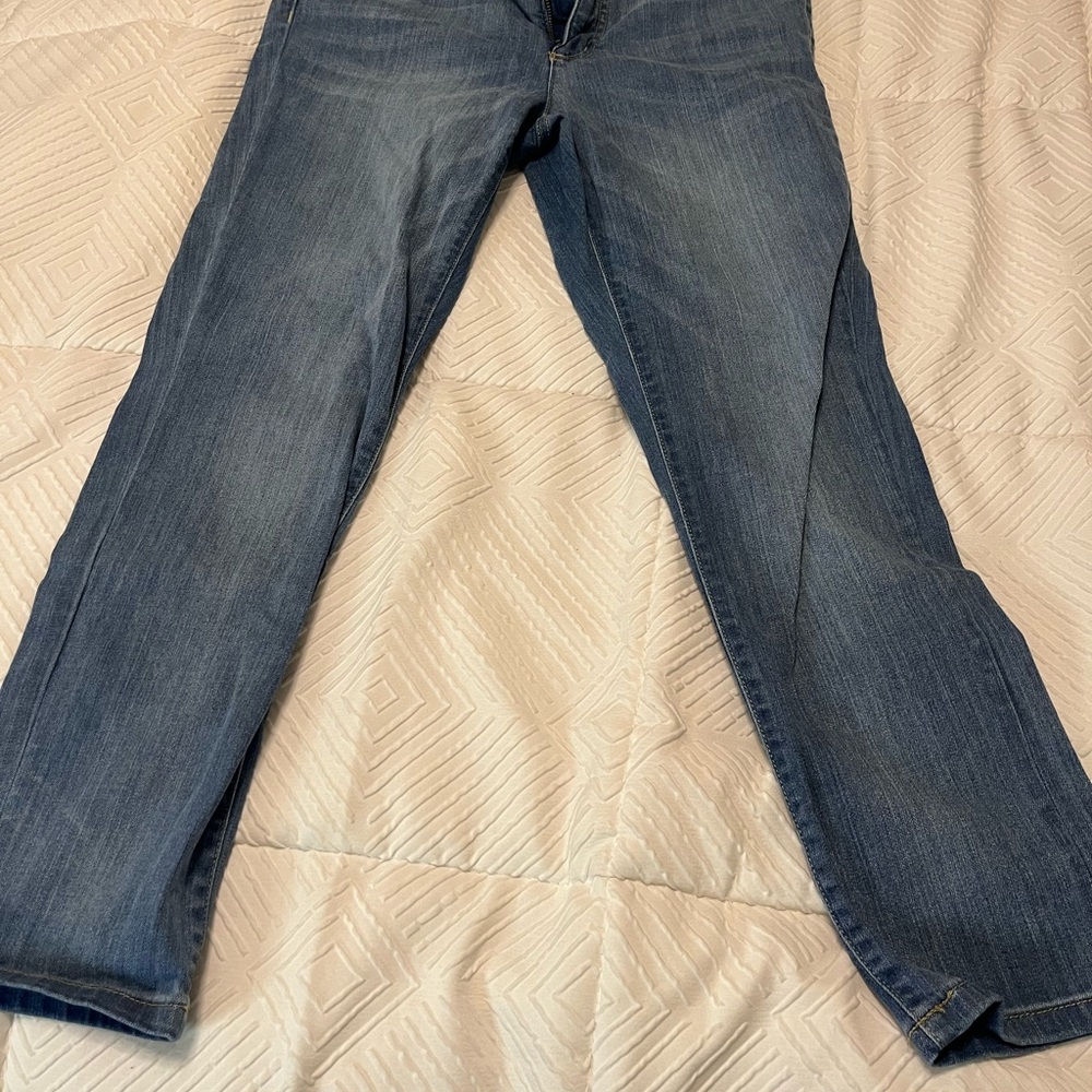 Ralph Lauren Classic Blue Denim Jeans cropped straight